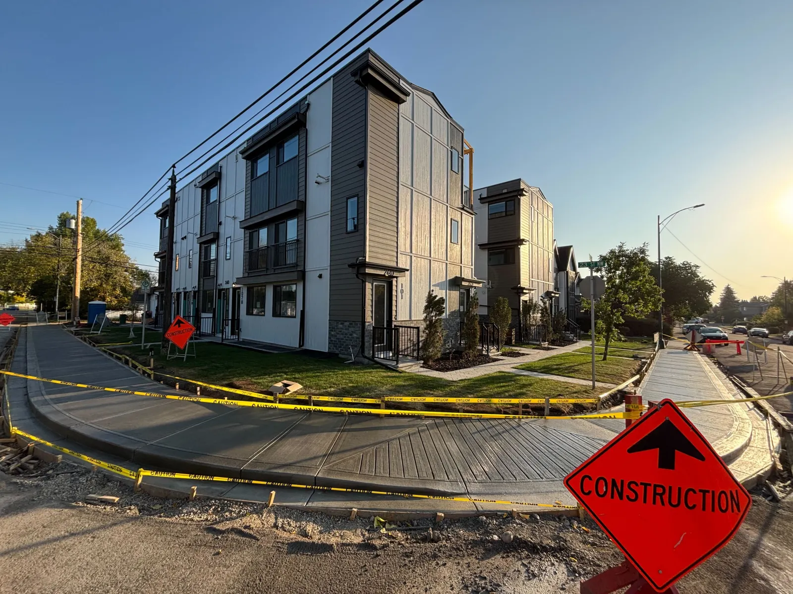 PCH Builders civil infrastructure work on a Calgary development site